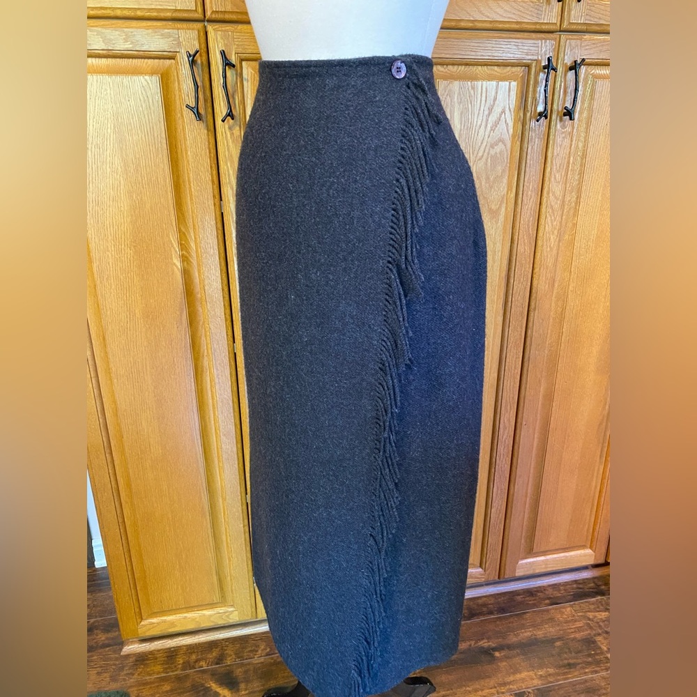 EDDIE BAUER WOOL WESTERN WRAP SKIRT